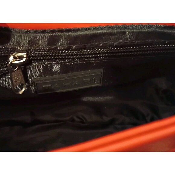 Tahari Vegan Leather Crossbody Bag Purse Mango W/ Coin Purse NWT - Picture 8 of 9